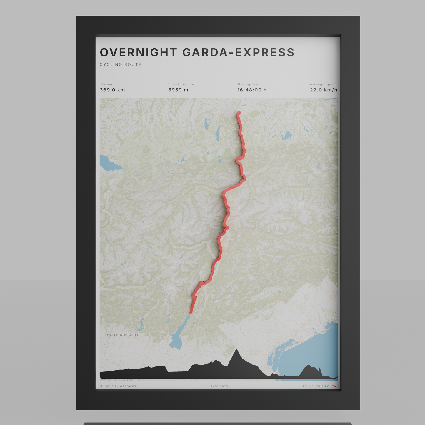 CUSTOM 3D ROUTE 'BASIC' in a FRAME